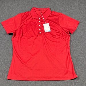 Nike Golf Dri-Fit Women’s Red Polo Shirt Size XL